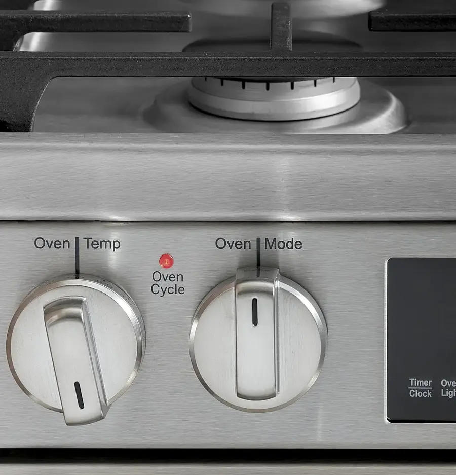 Alt View 20. Haier - 2.9 Cu. Ft. Slide-In Gas Convection Range - Stainless Steel.