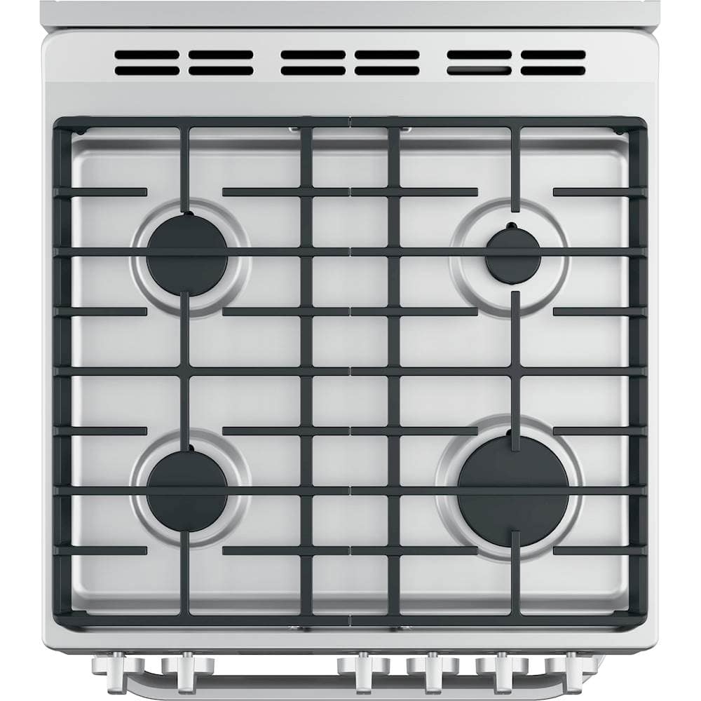 Alt View 14. Haier - 2.9 Cu. Ft. Slide-In Gas Convection Range - Stainless Steel.