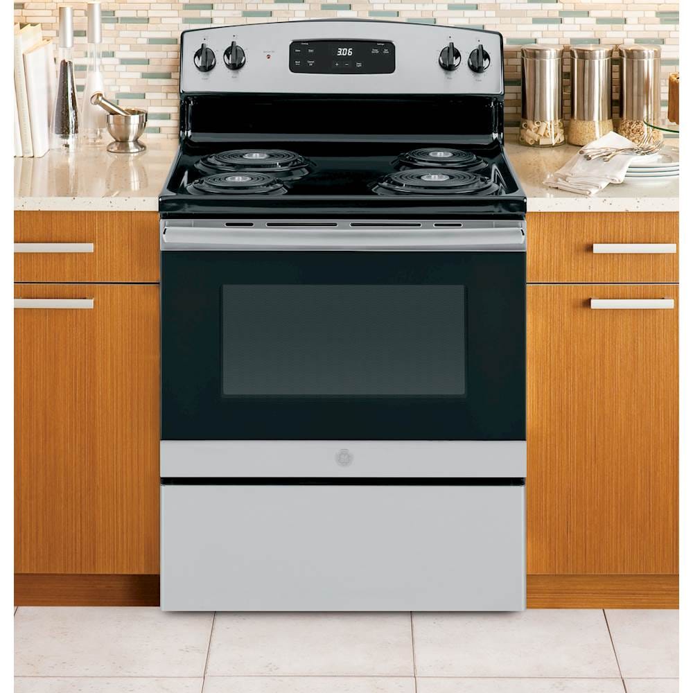 Customer Reviews: GE 5.0 Cu. Ft. Freestanding Electric Range Stainless ...