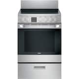 Haier - 24 in. Wide 4 Elements 2.9 Cu. Ft. Freestanding Electric Convection Range - Stainless Steel