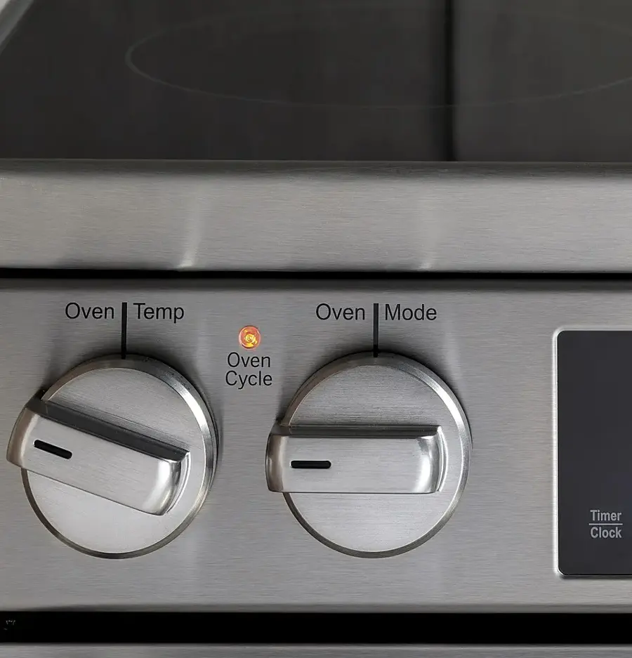 Alt View 29. Haier - 2.9 Cu. Ft. Freestanding Electric Convection Range - Stainless Steel.