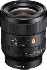 Front. Sony - G Master FE 24mm F1.4 GM Wide Angle Prime Lens for E-mount Cameras - Black.
