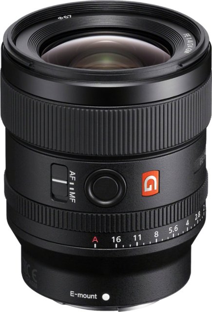Front Zoom. Sony - G Master FE 24mm F1.4 GM Wide Angle Prime Lens for E-mount Cameras - Black.