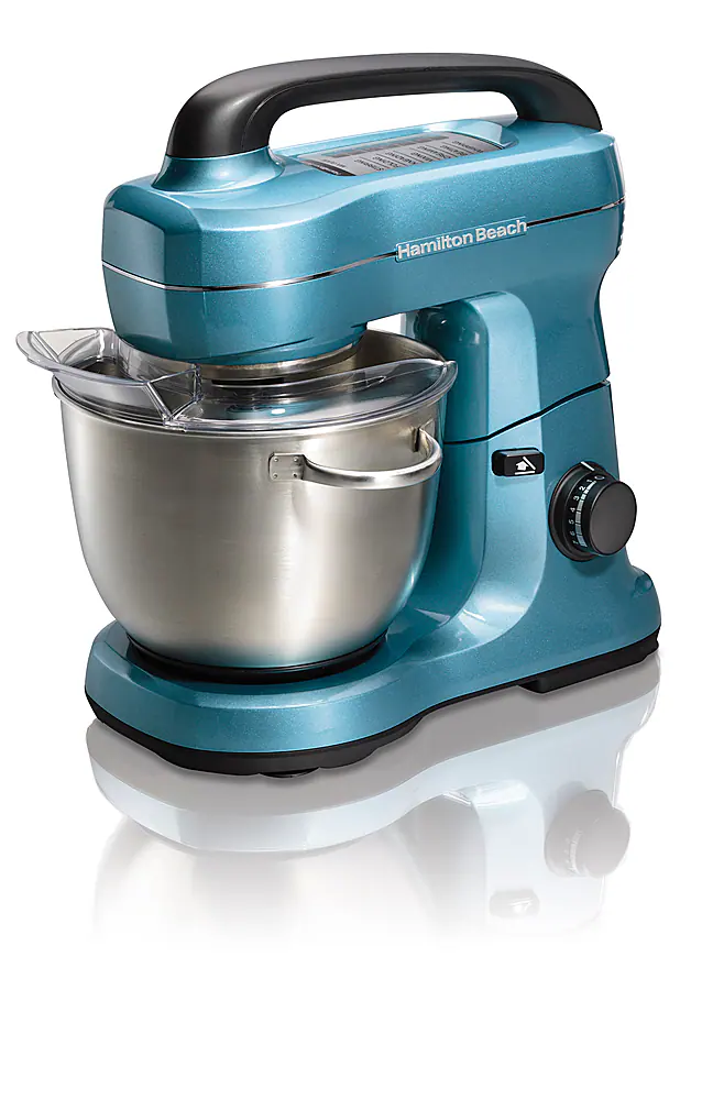 Front. Hamilton Beach - Orbital 7-Speed Tilt-Head Stand Mixer - Blue.