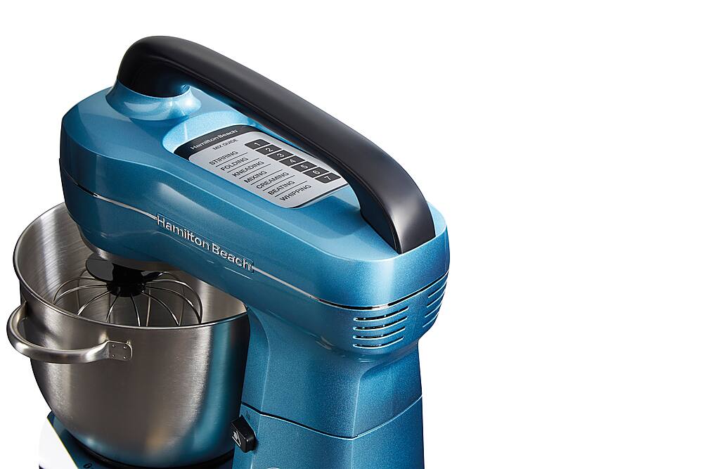 Alt View 11. Hamilton Beach - Orbital 7-Speed Tilt-Head Stand Mixer - Blue.