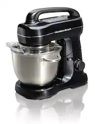 Hamilton Beach - 300 Watt 7 Speed Stand Mixer - Black - Front_Zoom