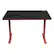 Front. Arozzi - Arena Leggero Gaming Desk - Red with Black Accents.
