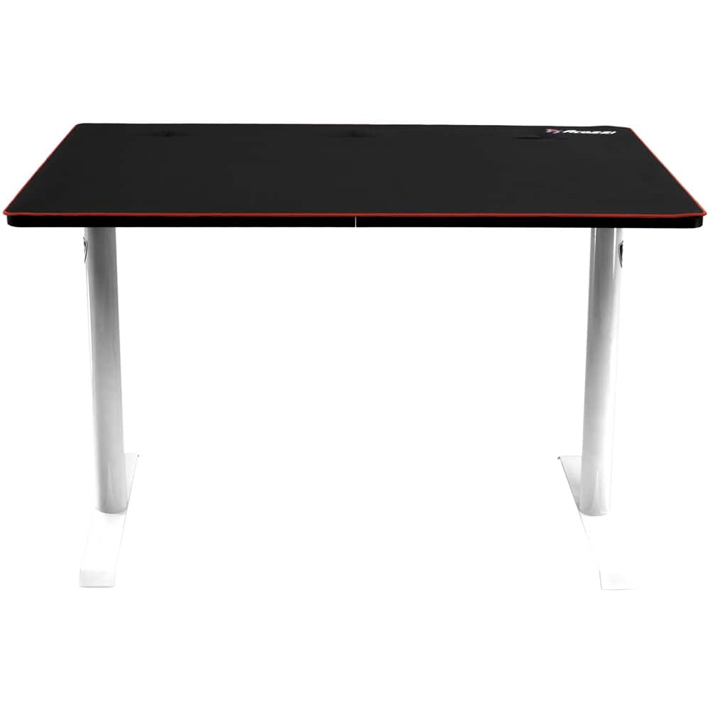 Alt View 13. Arozzi - Arena Leggero Gaming Desk - White with Black/Red Accents.