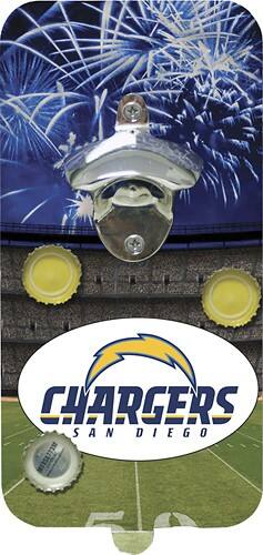 Front Standard. Evergreen - Clink N Drink San Diego Chargers Magnetic Bottle Opener.