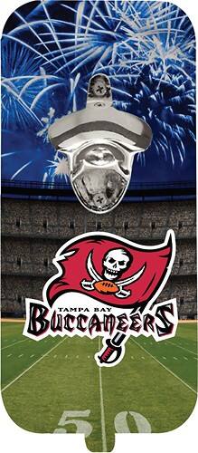 Front Standard. Evergreen - Clink N Drink Tampa Bay Buccaneers Magnetic Bottle Opener.