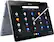 Angle. Samsung - Plus 2-in-1 12.2" Touch-Screen Chromebook - Intel Celeron - 4GB Memory - 32GB eMMC Flash Memory - Stealth Silver.
