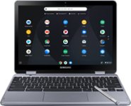 Front Zoom. Samsung - Plus 2-in-1 12.2" Touch-Screen Chromebook - Intel Celeron - 4GB Memory - 32GB eMMC Flash Memory - Stealth Silver (Verizon).