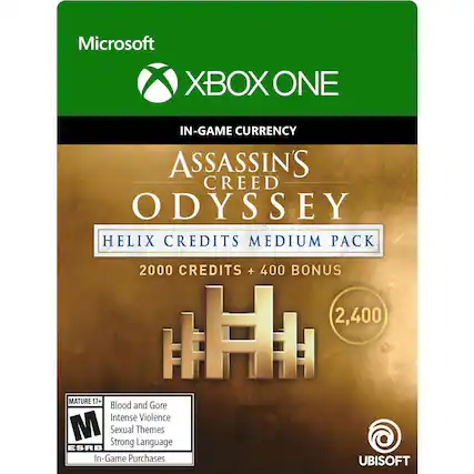 Front. Ubisoft - Assassin's Creed Odyssey Helix Credits Medium Pack 2,400 Credits.