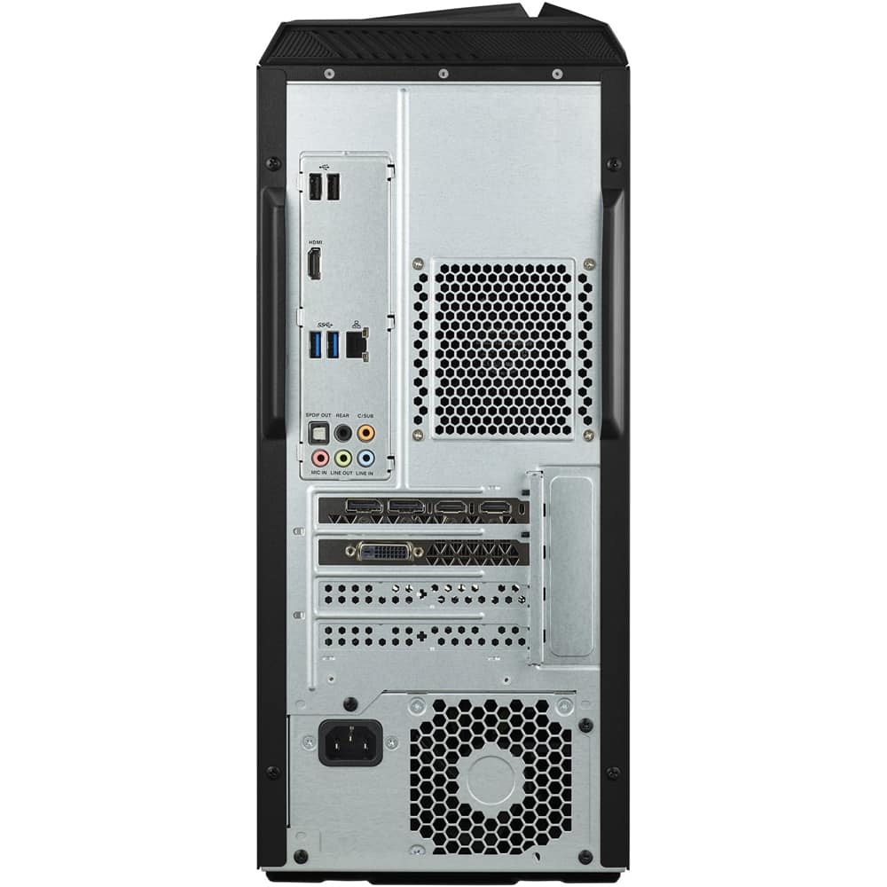 Back. ASUS - ROG Strix GL12CP Desktop - Intel Core i7 - 8GB Memory - NVIDIA GeForce GTX 1060 - 1TB Hard Drive - Black.