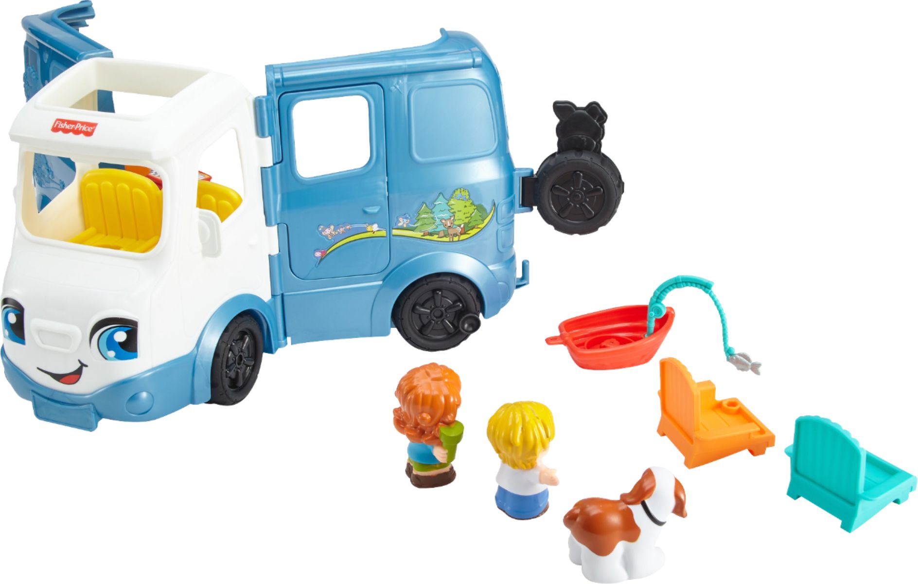 Fisher-Price DFV78 Little People Songs & Sounds Camper Playset for sale online 