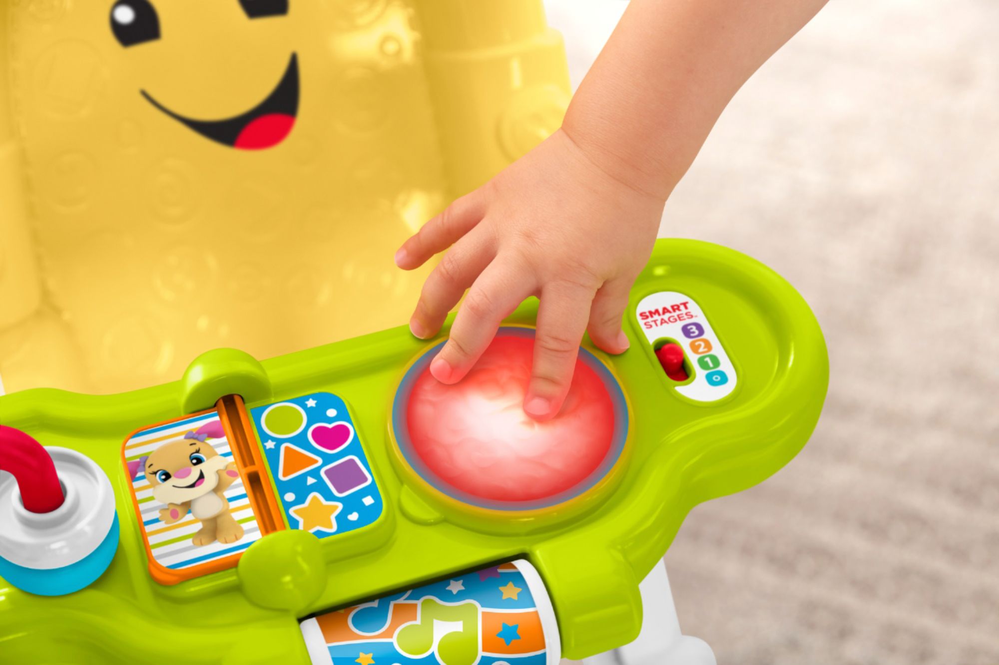 fisher price stroll and learn walker yellow