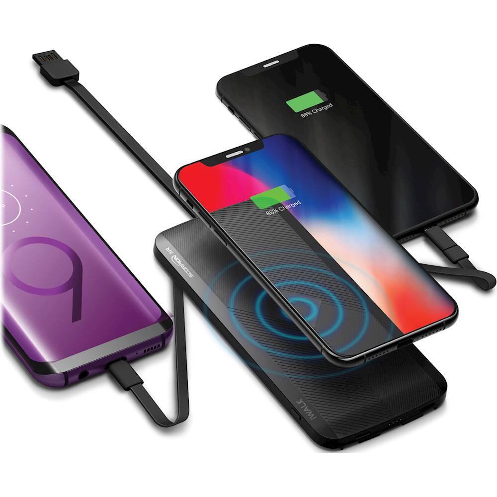 Alt View 13. iWalk - Scorpion Air 8000 mAh Portable Charger for Most Devices - Black.