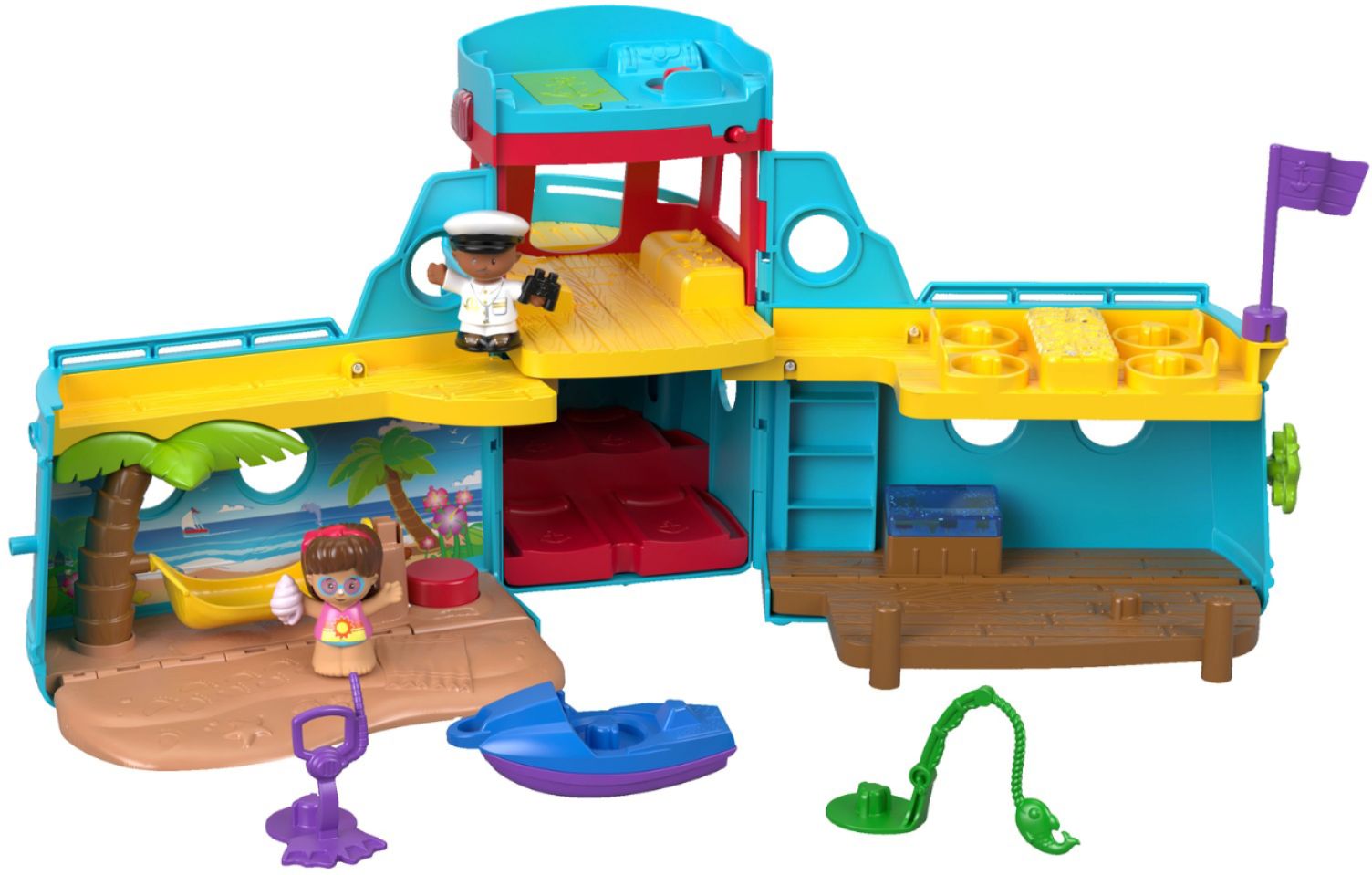 ... Fisher-Price Travel Together Friend Ship Toddler Activity Toy with Figures 
