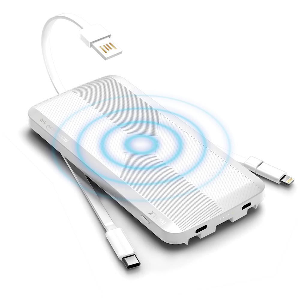 Alt View 11. iWalk - Scorpion Air 8000 mAh Portable Charger for Most Devices - White.