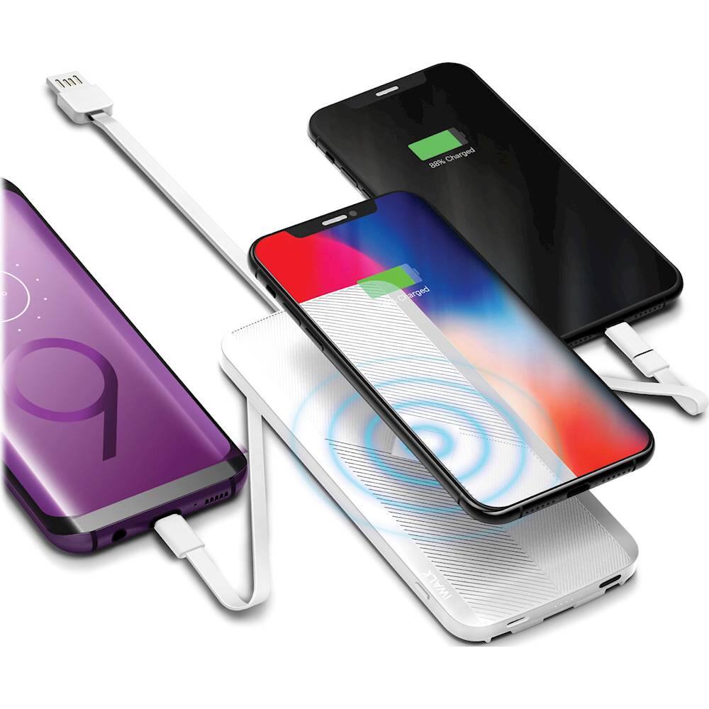 Alt View 13. iWalk - Scorpion Air 8000 mAh Portable Charger for Most Devices - White.