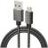 Left. iWalk - Apple MFi Certified 4' USB-to-Lightning Charge-and-Sync Cable - Gray.