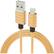 Left. iWalk - Apple MFi Certified 4' USB-to-Lightning Charge-and-Sync Cable - Gold.