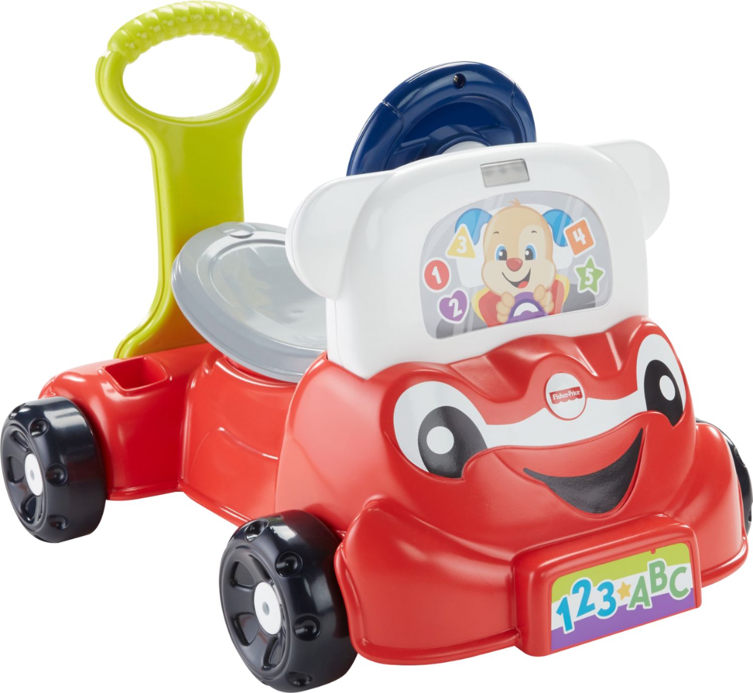 Angle View: Fisher-Price - Laugh & Learn 3-in-1 Smart Car - Red