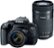 Left Zoom. Canon - EOS Rebel T7i DSLR Two Lens Kit with 18-55mm and 55-250mm Lenses - Black.