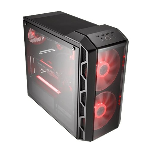 lure Tidsplan Nonsens Best Buy: Cooler Master MasterCase H500 ATX Mid-Tower Case with Tempered  Glass Side Panel and Dual 200mm RGB Fans Iron Gray MCMH500IGNNS00
