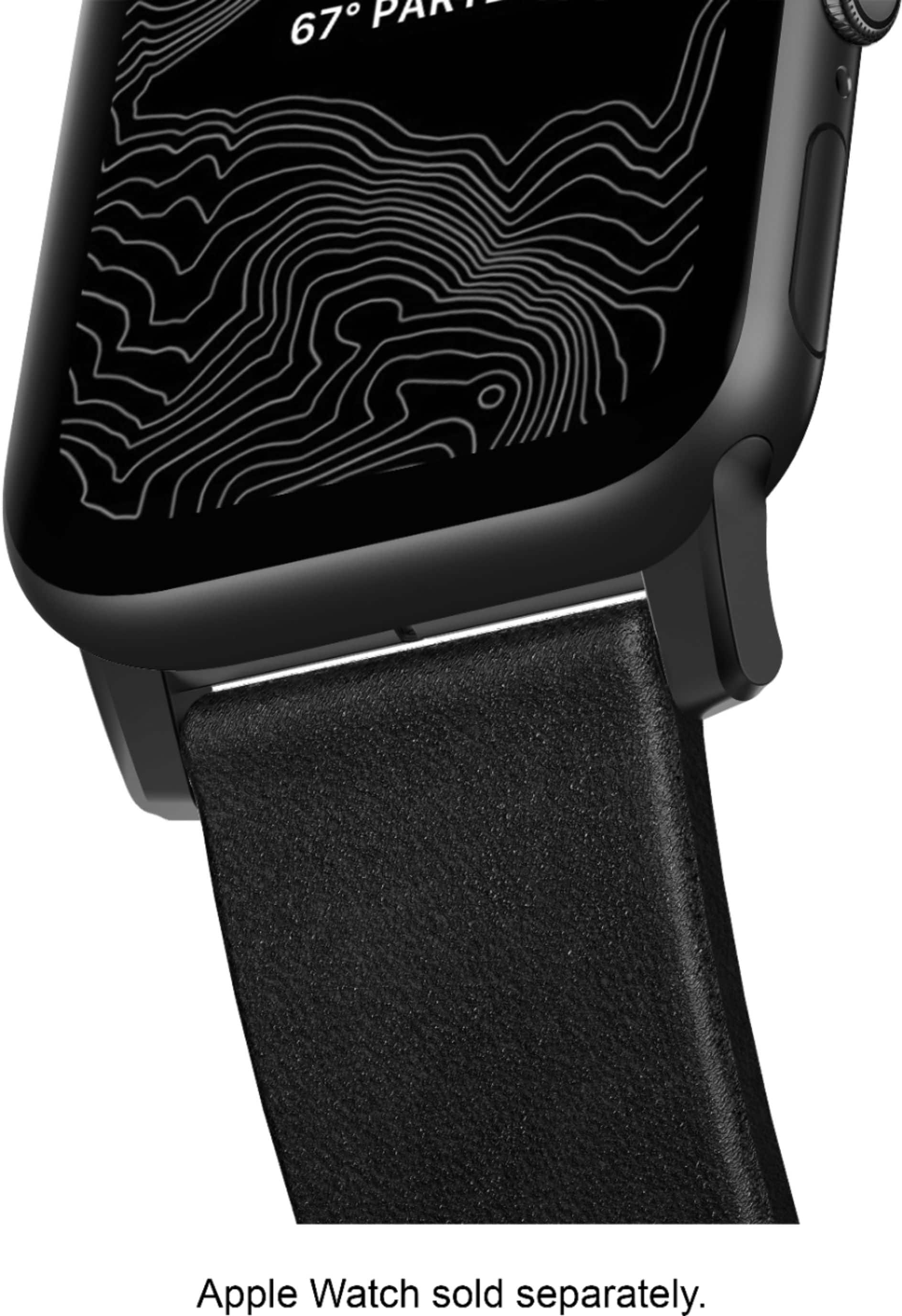 Alt View 14. Nomad - Modern Leather Watch Strap for Apple Watch® 42mm and 44mm - Slate Gray.