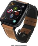 Angle Zoom. NEXT - Hybrid Leather Sport Band for Apple Watch® 42mm and 44mm - Brown.