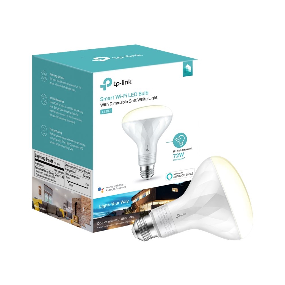 TP-Link Kasa BR30 Wi-Fi Smart LED Light Bulb White LB200 - Best Buy