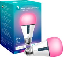 TP-Link - Kasa WIFI Smart A19 LED Light Bulb – Multicolor - White - Front_Zoom