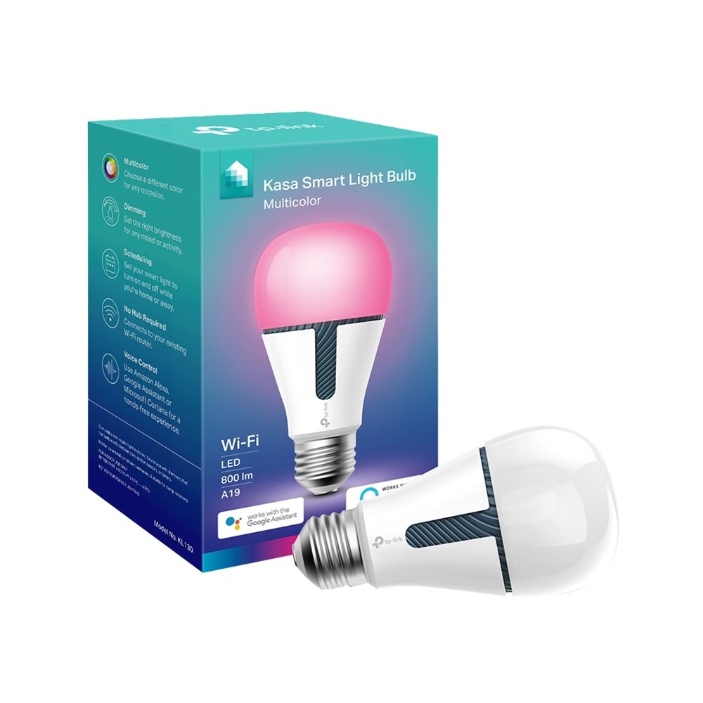 Left View: Sengled - Smart Wi-Fi LED Multicolor A19 Bulb - Multicolor