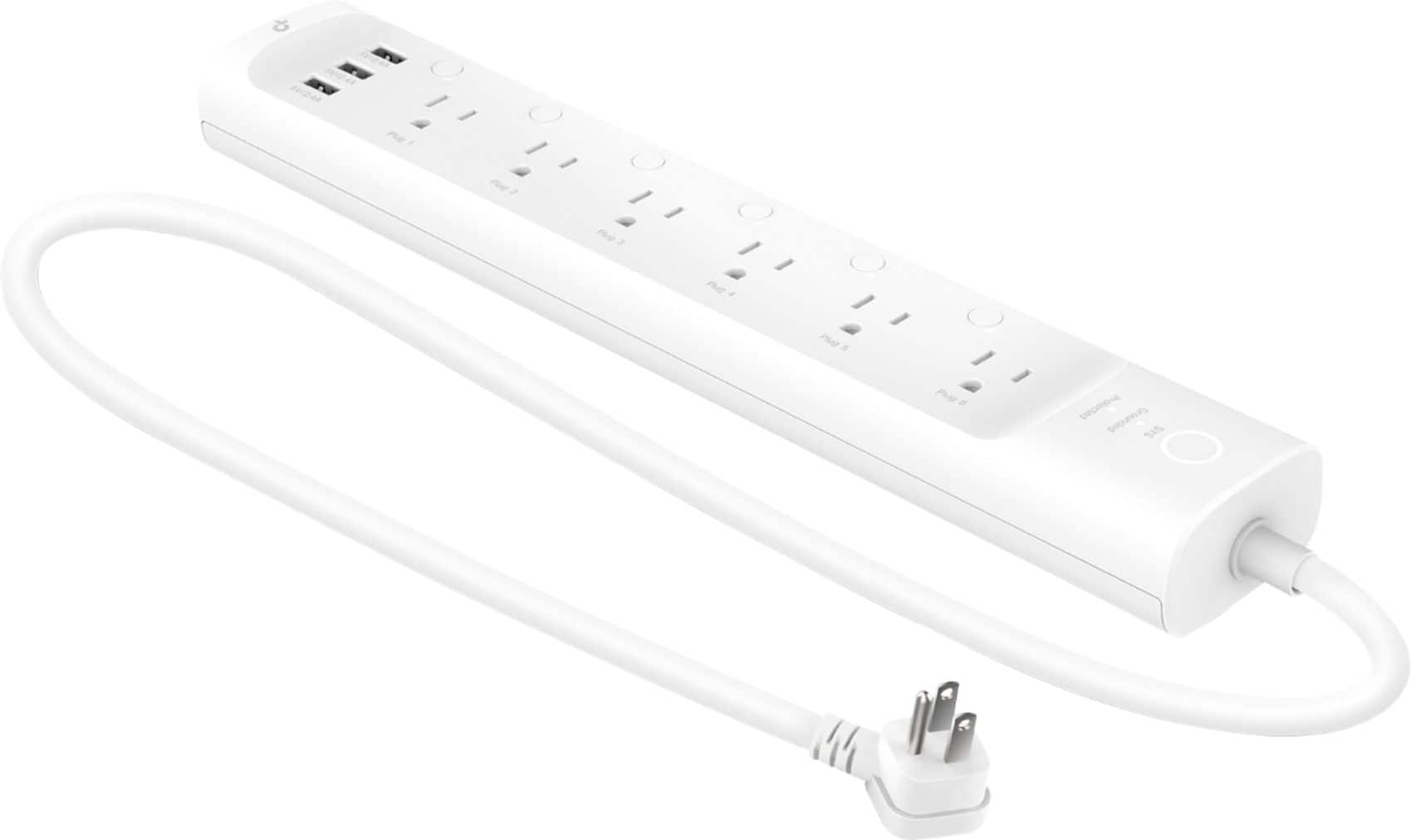 Kasa Smart Wi-Fi Power Strip, 6-Outlets