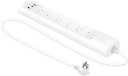 TP-Link - Kasa Smart Wi-Fi Power Strip - White