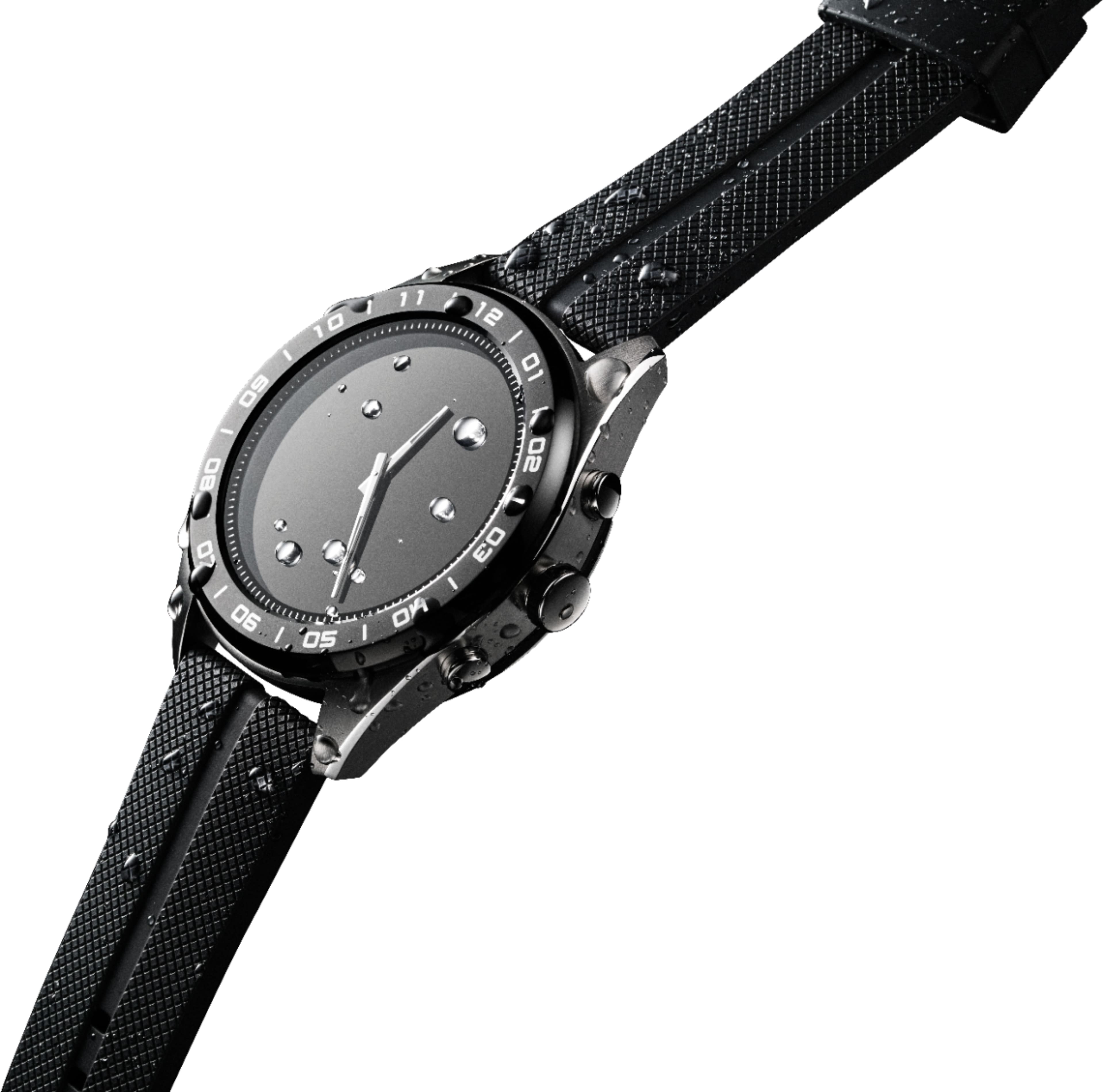 Alt View 14. LG - Watch W7 Smartwatch 44.5mm Stainless Steel - Cloud Silver Rubber.