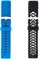 WITHit - Band Kit for Fitbit Charge 3 (2-Pack) - Black/Gray/Blue - Angle_Zoom
