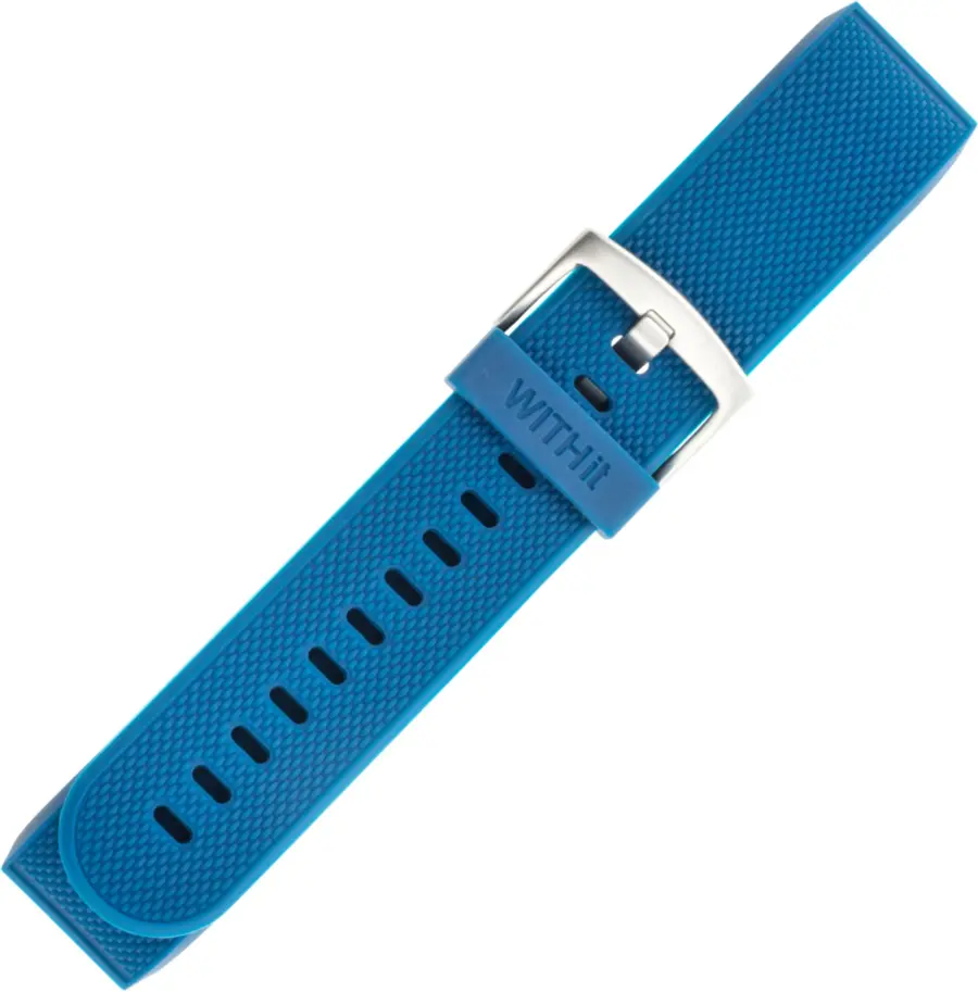 Alt View 16. WITHit - Band Kit for Fitbit Charge 3 and Charge 4 (2-Pack) - Black/Gray/Blue.