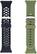 Angle. WITHit - Band Kit for Fitbit™ Ionic (2-Pack) - Green/Black.