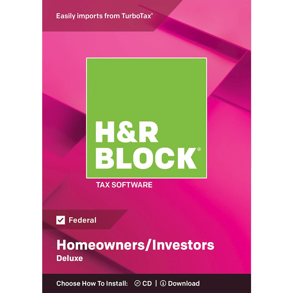 Best Buy: H&R Block Deluxe Tax Software Mac 1433600-18
