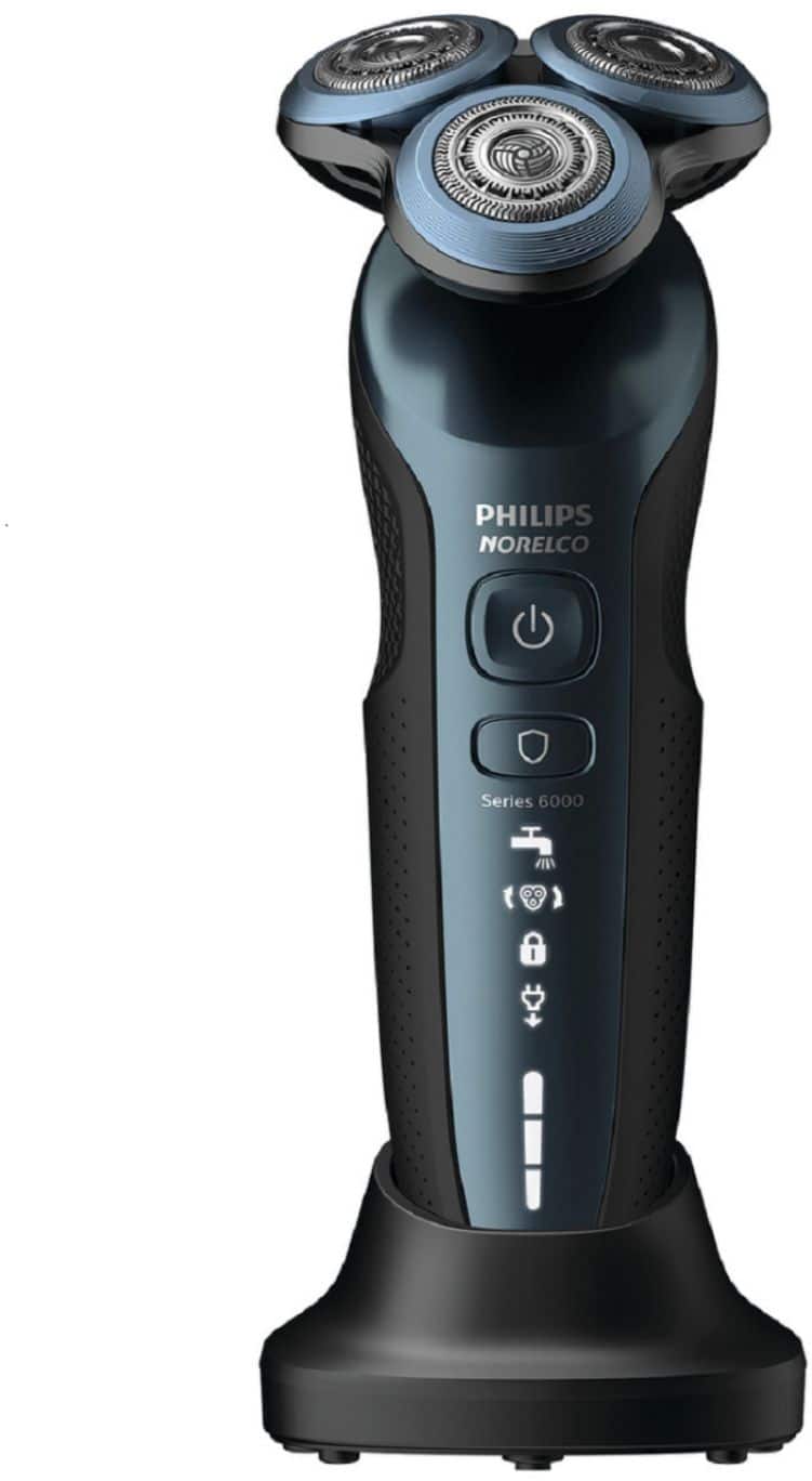 Alt View 13. Philips Norelco - 6900 Wet/Dry Electric Shaver - Savio Blue.