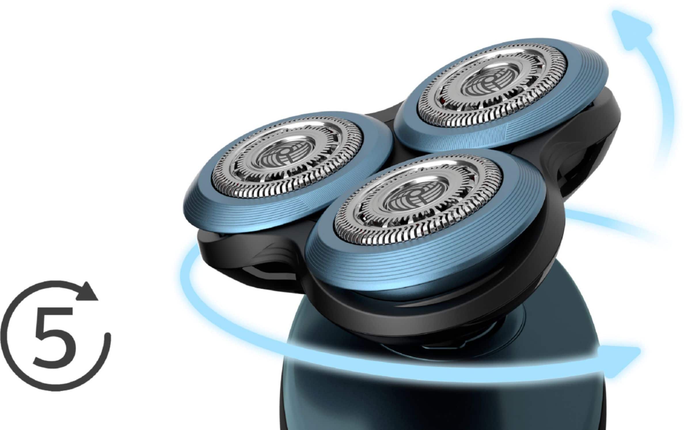 Alt View 18. Philips Norelco - 6900 Wet/Dry Electric Shaver - Savio Blue.