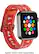 Angle. Dynex™ - Holiday Reindeer Nylon Band for Apple Watch® 38mm and 40mm - Red.