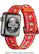 Alt View 13. Dynex™ - Holiday Reindeer Nylon Band for Apple Watch® 38mm and 40mm - Red.