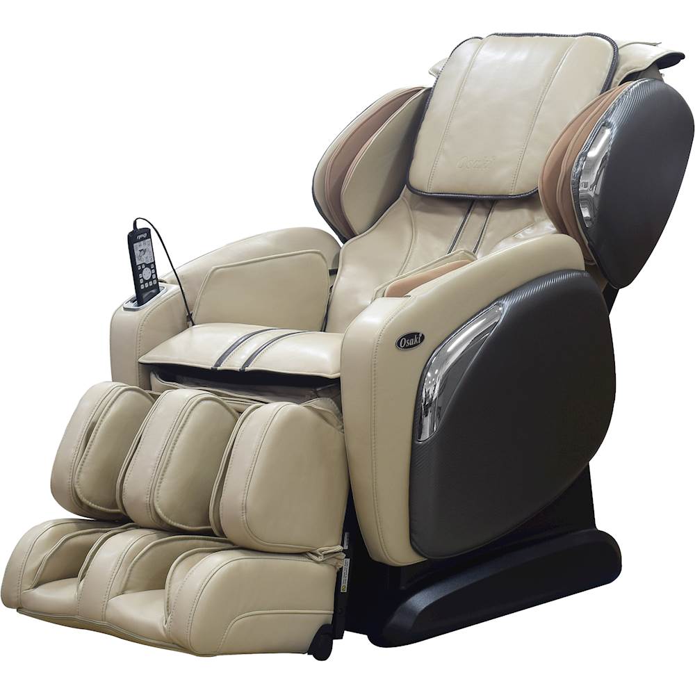 Left View: Osaki - OS-4000LS Massage Chair - Cream