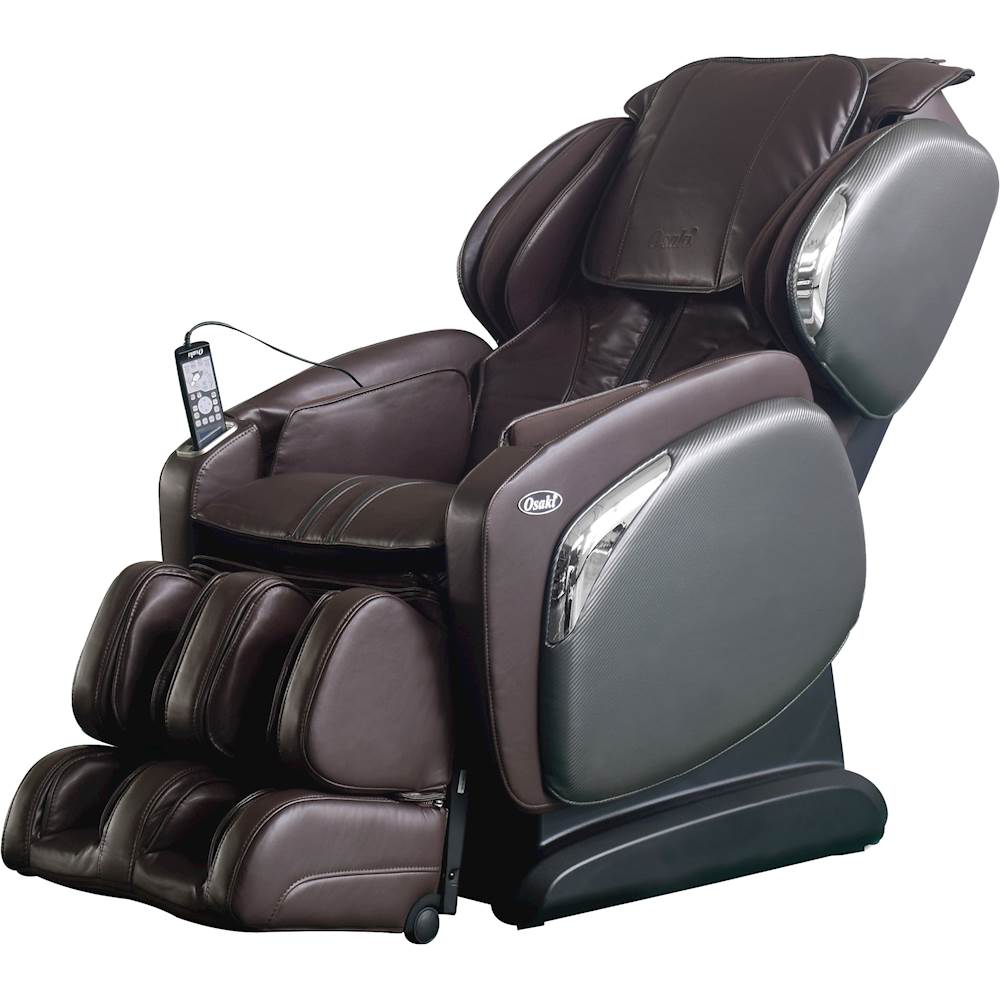 Left View: Osaki - OS-4000LS Massage Chair - Brown