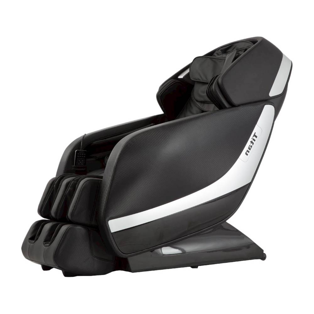 Left View: Titan - Pro Jupiter XL Massage Chair - Black