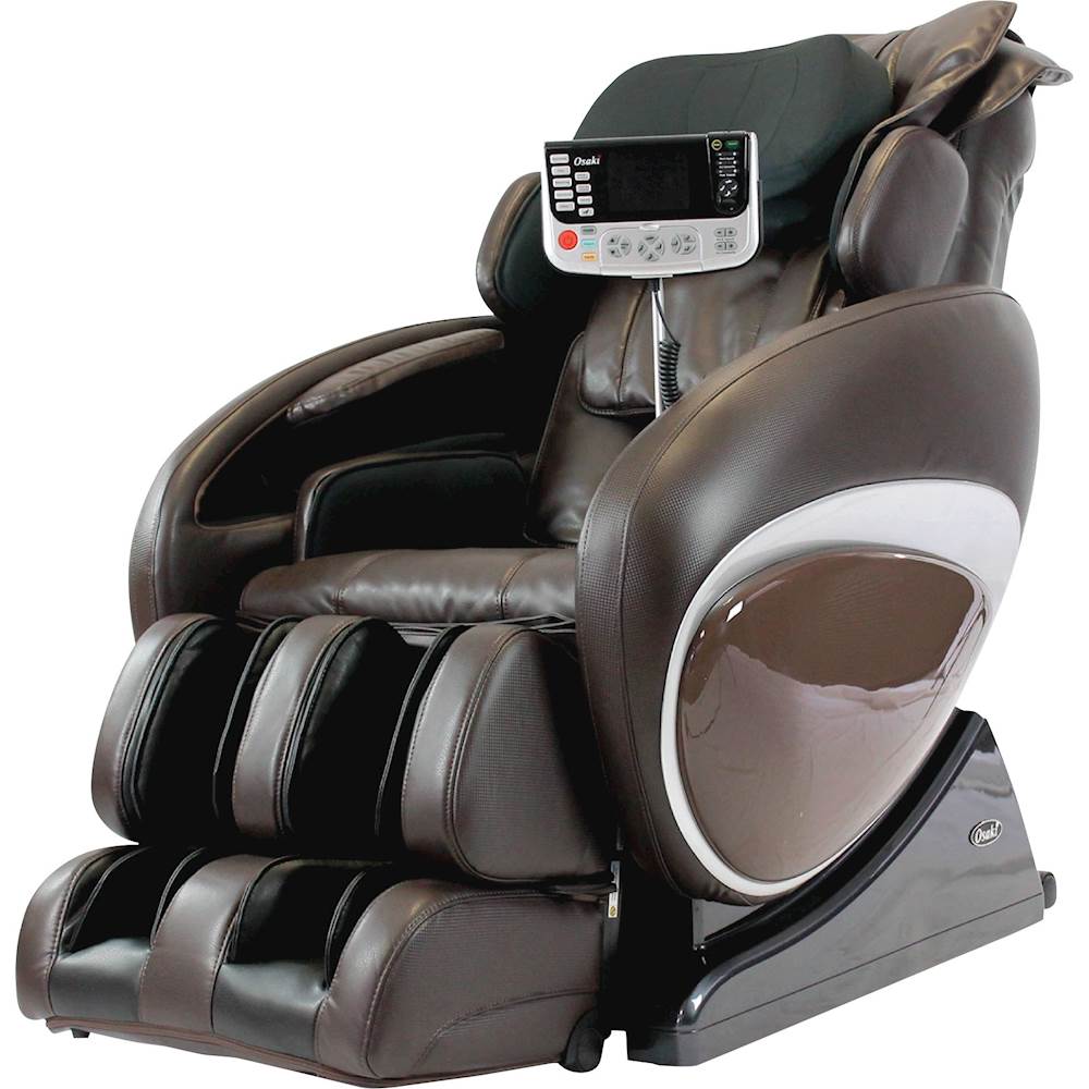 Left View: Osaki - OS-4000T Massage Chair - Brown