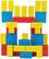 Alt View 11. Melissa & Doug - Cardboard Blocks - Blue/Yellow/Red.